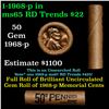 Image 1 : Shotgun Lincoln 1c roll, 1968-p 50 pcs Brandt Wrapper.