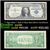 ** Star Note** 1957 $1 Blue Seal Silver Certificate Grades Choice AU/BU Slider