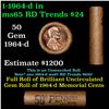Image 1 : Shotgun Lincoln 1c roll, 1964-d 50 pcs Brandt Wrapper.