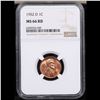 Image 2 : NGC 1952-d Lincoln Cent 1c Graded ms66 rd By NGC