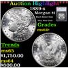 ***Auction Highlight*** 1889-s Morgan Dollar $1 Graded ms64+ By SEGS (fc)