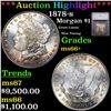 ***Auction Highlight*** 1878-s Morgan Dollar $1 Graded ms66+ BY SEGS (fc)