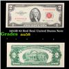 1953B $2 Red Seal United States Note Grades Choice AU/BU Slider