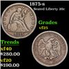1875-s Twenty Cent Piece 20c Grades vf+