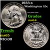 Image 1 : 1953-s Washington Quarter 25c Grades Choice+ Unc