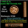 Image 1 : Shotgun Lincoln 1c roll, 1961-d 50 pcs Brandt Wrapper.