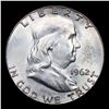 Image 2 : 1962-p Franklin Half Dollar 50c Grades Choice Unc FBL