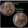 1870 Great Britain Penny 1P KM-749 Grades g details