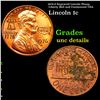 1976-d Engraved Lincoln Penny, Liberty Bell and Continental USA Lincoln Cent 1c Grades Unc Details