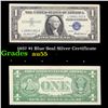 1957 $1 Blue Seal Silver Certificate Grades Choice AU
