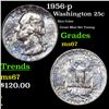Image 1 : 1956-p Washington Quarter 25c Grades GEM++ Unc