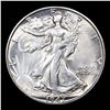 Image 2 : 1947-d Walking Liberty Half Dollar 50c Grades Select Unc