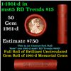 Image 1 : Shotgun Lincoln 1c roll, 1961-d 50 pcs Wrapper.