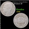 1948 France 2 Francs KM-886a.1 Grades vf++