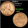 1910-s Lincoln Cent 1c Grades vg+