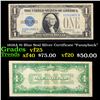 1928A $1 Blue Seal Silver Certificate "Funnyback" Grades vf+