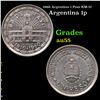 1960 Argentina 1 Peso KM-57 Grades Choice AU