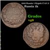 Image 1 : 1819 Russia 1 Kopek C-117.3 Grades vg, very good