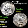 Image 1 : 1935-p Washington Quarter 25c Grades Choice+ Unc