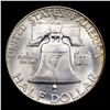 Image 3 : 1951-d Franklin Half Dollar 50c Grades Choice Unc+ FBL