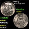 1964-p Kennedy Half Dollar 50c Grades GEM+ Unc
