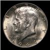 Image 2 : 1964-p Kennedy Half Dollar 50c Grades GEM+ Unc