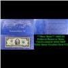**Star Note** 1995 $2 Federal Reserve Note, Uncirculated 2002 BEP Folio Issue Grades Gem CU