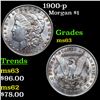 Image 1 : 1900-p Morgan Dollar $1 Grades Select Unc