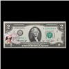 Image 2 : 1976 $2 Federal Reserve Note 1st Day of Issue, with Stamp Grades Gem CU