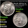 1952 South Africa 5 Shillings Silver KM-41 Grades Select+ Unc
