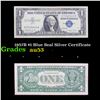 1957B $1 Blue Seal Silver Certificate Grades Select AU