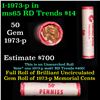 Shotgun Lincoln 1c roll, 1973-p 50 pcs Girard Bank Wrapper.