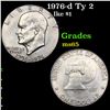 1976-d Ty 2 Eisenhower Dollar 1 Grades gem unc