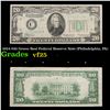 1934 $20 Green Seal Federal Reserve Note (Philadelphia, PA) Grades vf+