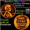 Proof ***Auction Highlight*** 1942 Lincoln Cent Near TOP POP! 1c Graded pr67 rd BY SEGS (fc)