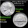 Image 1 : 1983-p Jefferson Nickel Mint Error 5c Grades Select Unc
