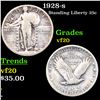 Image 1 : 1928-s Standing Liberty Quarter 25c Grades vf, very fine