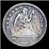 Image 2 : 1854-o Arrows Seated Liberty Quarter 25c Grades f+