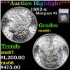 ***Auction Highlight*** 1882-s Morgan Dollar $1 Graded ms66+ By SEGS (fc)