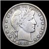 Image 2 : 1902-p Barber Half Dollars 50c Grades vf+