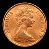 Image 2 : 1970 Bermuda Cent 1c Penny Queen Elizabeth II KM-15 Grades Select Unc RB