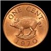 Image 3 : 1970 Bermuda Cent 1c Penny Queen Elizabeth II KM-15 Grades Select Unc RB