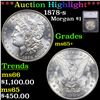 ***Auction Highlight*** 1878-s Morgan Dollar $1 Graded ms65+ By SEGS (fc)