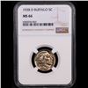 Image 2 : NGC 1938-d Buffalo Nickel 5c Graded ms66 By NGC