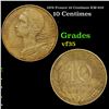1978 France 10 Centimes KM-929 Grades vf++