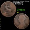 1893 Great Britain 1 Penny, Victoria KM-755 Grades g, good