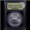 Image 2 : 1991-d USO Modern Commem Dollar $1 Graded ms70, Perfection By USCG