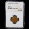 Image 2 : ***Auction Highlight*** NGC (1861-1865) Ultra Rare Sutler Token R-9 UI S-P-B STV6 TOP POP! Graded ms