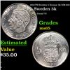 1955-TS Sweden 5 Kronor 5k KM-829 Grades GEM Unc