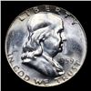 Image 2 : 1959-p Franklin Half Dollar 50c Grades Select+ Unc